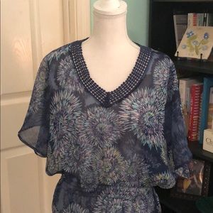 a.n.a dolman blouse with crochet detail